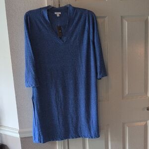 JJill XL Sweater Tunic in Blue Opal color